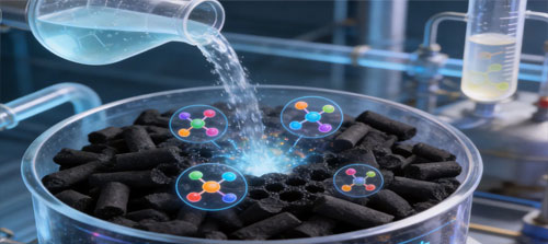 How is Desorption Performed After Activated Carbon Adsorption?